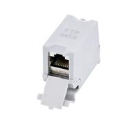 Techly Professional Adattatore per Guida DIN Cat.6 RJ45 F/F STP
