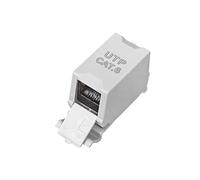 Techly Professional Adattatore per Guida DIN Cat.6 RJ45 F/F UTP