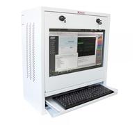 Techly Professional Armadio di sicurezza per PC, monitor LCD e tastiera Bianco