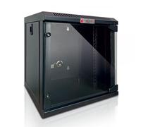 Techly Professional Armadio Rack 10'' a Muro 9 Unità Pannelli Asportabili Nero
