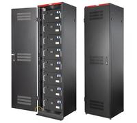 Techly Professional Armadio Rack 19'' 600x600 47U per Batterie Fotovoltaico Nero