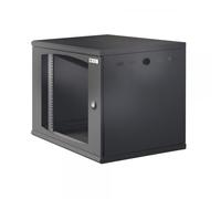 Techly Professional Armadio Rack 19'' a muro 10U sezione unica P 500mm Porta Gri