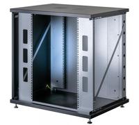 Techly Professional 366839 Armadio Rack 19" a Muro 13U P 600mm L 800mm Porta Vetro Nero Nero