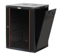 Techly Professional Armadio Rack 19'' a muro 15 unità sezione unica prof. 600mm Nero