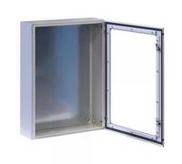 Techly Professional Armadio Rack 19'' a muro 17U grigio IP65 porta vetro prof. 2