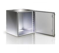 Techly Professional Armadio Rack 19'' a muro 17U grigio IP65 porta vetro prof. 6