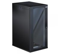 Techly Professional Armadio Rack 19'' a Muro 22U P 800mm L 600mm Porta Vetro Ner
