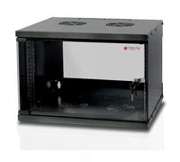 Techly Professional Armadio Rack 19'' 023592 a muro 6U prof. 320 Nero Assemblato