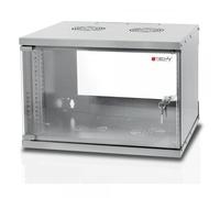 Techly Professional Armadio Rack 19'' a Muro 6U prof. 450 Grigio Assemblato