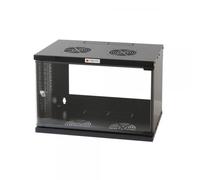 Techly Professional Armadio Rack 19'' a Muro 6U prof. 450 Nero Assemblato