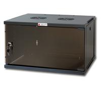 Techly Professional Armadio Rack 19'' a Muro 6U prof. 600 Nero Assemblato