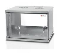 Techly Professional Armadio Rack 19'' a Muro 9U prof. 450 Grigio Assemblato