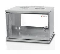 Techly Professional Armadio Rack 19'' a Muro 9U prof. 450 Grigio Assemblato