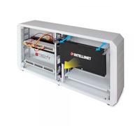 Techly Professional Armadio rack 19'' Ghost con porta grigliata Bianco