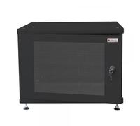 Techly Professional 108828 Armadio Rack 19" Ideale per Accumulatori Fotovoltaico 8U P600mm Nero Nero