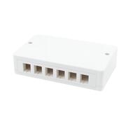 Techly Professional 622755 Box di Distribuzione 6/12 Porte Keystone Bianco