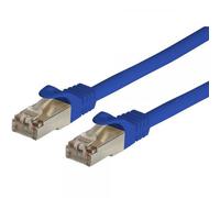 Techly Professional Cavo di rete Patch in CCA Schermato Cat. 6 Blu F/UTP 0,5 m B