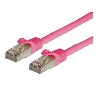 Techly Professional Cavo di rete Patch in CCA Schermato Cat. 6 Rosa F/UTP 1 m Bu