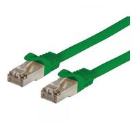 Techly Professional 027330 Cavo di Rete Patch in CCA Schermato Cat. 6 Verde F/UTP 10 m Bulk Verde