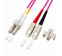 Techly Professional Cavo Fibra Ottica Multimodale OM4 SC/LC 50/125 15 m