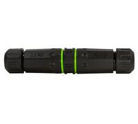 Techly Professional 368642 Connettore Fibra Ottica LC/APC Duplex Impermeabile IP68 con Due Pressacavi Nero/Verde
