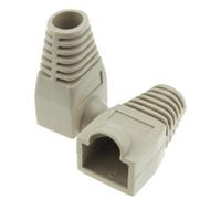 Techly Professional 620355 Copriconnettore per Plug RJ45 6.0 mm Grigio 10 pz Grigio