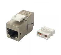 Techly Professional Frutto Keystone RJ45 Cat.6A Slim STP Tool Free 14.06mm