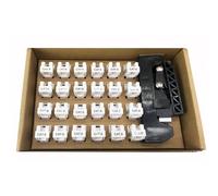 Techly Professional Kit 24 Frutti Cat.6 UTP 90° Keystone con Pinza Crimpatri
