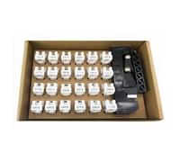 Techly Professional Kit 24 Frutti Cat.6A UTP 90° Keystone con Pinza Crimpatrice