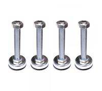 Techly Professional 027651 Kit 4 Piedi di Livellamento per Armadi Audio Video Grigio