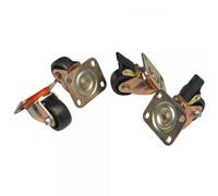 Techly Professional Kit 4 Ruote a 4 Punti di Fissaggio per Armadi Server Serie E