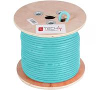 Techly Professional Matassa U/UTP Cavo Cat.6A Rame 305m LSZH Rigido Blu