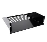 Techly Professional 104516 Mensola 3 U per Armadio Rack Audio Video Nero