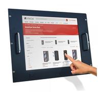 Techly Professional Monitor LCD 17'' Touch Screen per Rack 19'' 8 Unità Nero