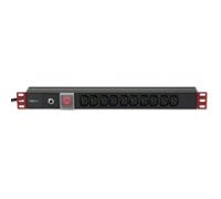 Techly Professional Multipresa 10 posizioni VDE Interruttore e Spina C14