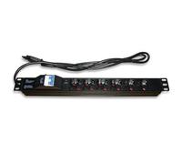 Techly Professional Multipresa per rack 19'' 6 posti con magnetotermico 1 U