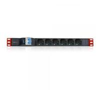 Techly Professional Multipresa per rack 19'' 6 posti con magnetotermico 1 U