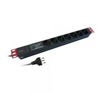 Techly Professional Multipresa 7 Posti da Rack 19'' con Filtro di Protezione 3 L