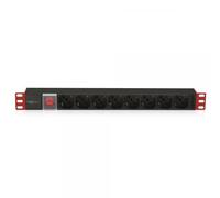Multipresa 8 Posti da Rack 19'' Spina Italiana con Interruttore Luminoso