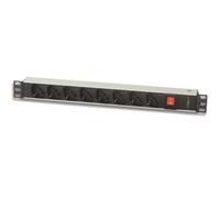 Techly Professional Multipresa 8 Posti da Rack 19'' Connettore C14 con Interrutt