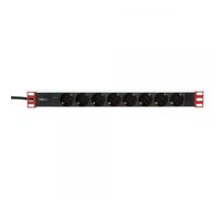 Techly Professional Multipresa 8 Posti da Rack 19'' Spina Schuko Angolata 1U