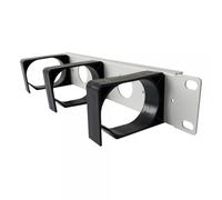 Techly Professional Pannello Passacavi 1U per Armadio 10'' Grigio