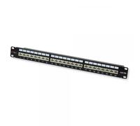 Techly Professional Pannello Patch 022908 STP 24 posti RJ45 Cat.6A Nero