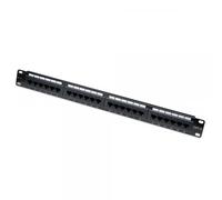 Techly Professional Pannello Patch UTP 24 Posti RJ45 Cat.6 con barra gestione ca