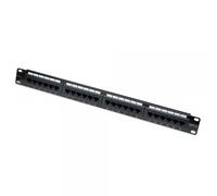 Techly Professional Pannello Patch UTP 24 Posti RJ45 Cat.6 con barra gestione ca