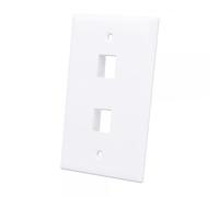Techly Professional Placca Porta Frutti 2 Posti Mod.503 Bianco