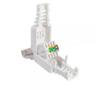 Techly Professional 621116 Plug Cat.6A RJ45 UTP Toolless con Copriconnettore Bianco