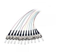 Techly Professional Set 12 Pigtail Fibra Ottica Multimodale OM2 ST 50/125 2 m