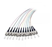 Techly Professional Set 12 Pigtail Fibra Ottica Multimodale OM2 ST 50/125 2 m