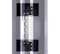Techly Professional Staffe per Montaggio Verticale su Montanti Rack Nero